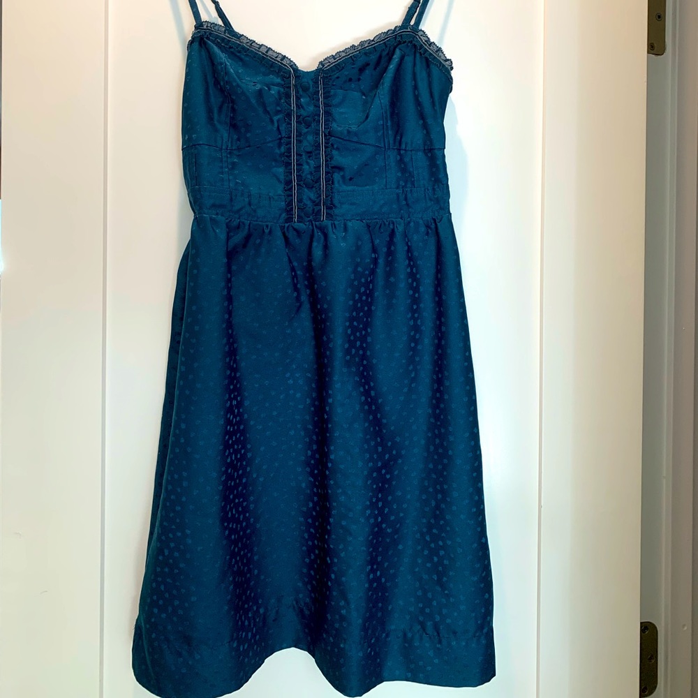 American Eagle satin ruffled sundress